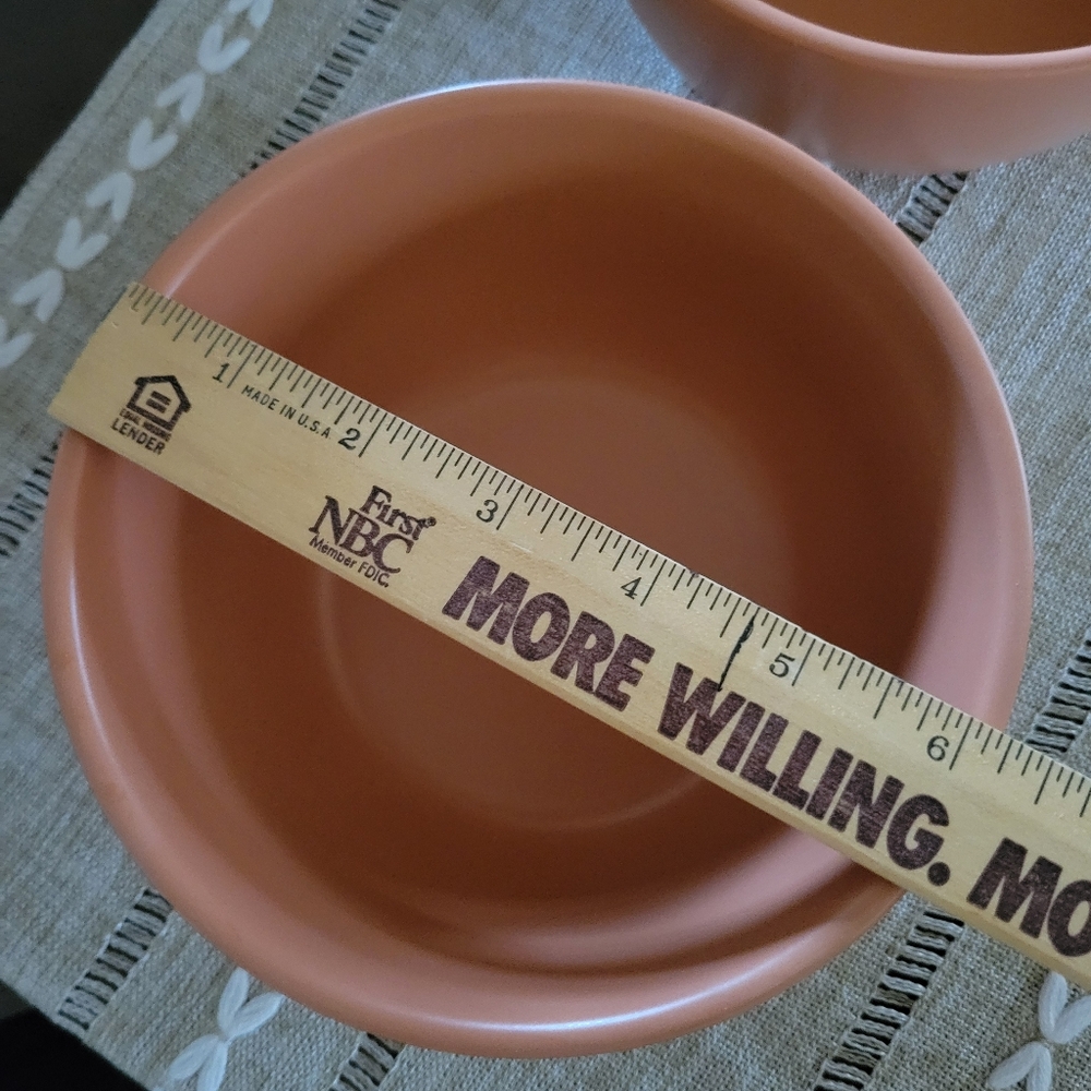 Rust Colored Avesta Soup/Salad Bowls Set Of 2 New Great Size - Picture 6 of 8